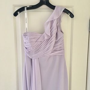 David’s Bridal One Shoulder BridesMaid Dress Sz 4